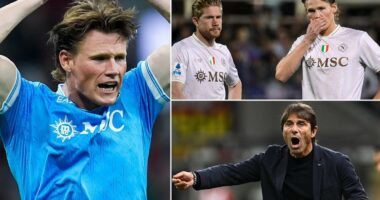 We need to talk about Kevin: How the arrival of De Bruyne at Napoli has seen McTominay struggle to hit the heights of last season
