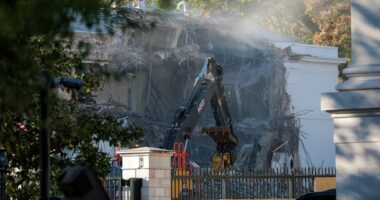 White House ballroom construction begins with East Wing demolition