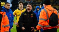 Wolves manager Vitor Pereira has to be dragged away from spat with his OWN FANS after they chanted 'you're getting sacked in the morning'