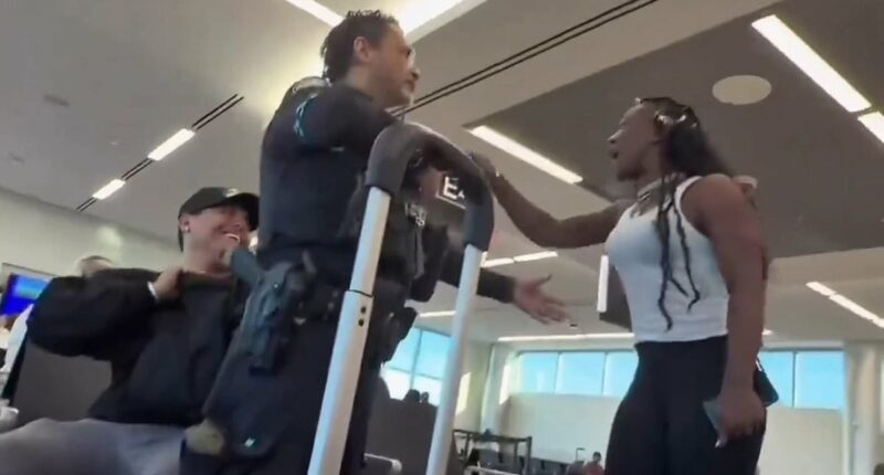 Woman threatens to set her wife on man in Atlanta Airport meltdown