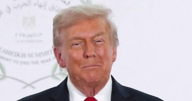 World leaders surround Trump at Egypt peace summit