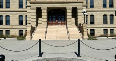 Wyoming Capitol bomb investigators focus on men seen in security video