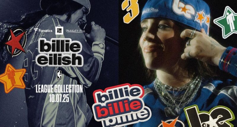 Complex & Fanatics Introduces Billie Eilish X Mitchell & Ness NBA Collaboration