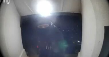 Masked attackers set UK mosque on fire with people inside