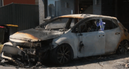 Police investigate driveway car fire as underworld attack gone wrong