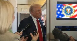 Trump shuts down reporter mid-interview aboard Air Force One