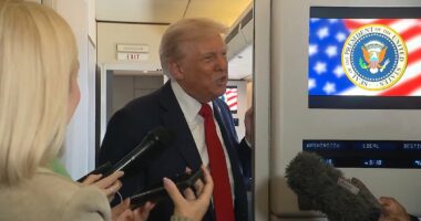 Trump shuts down reporter mid-interview aboard Air Force One