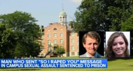‘Creepy’ jock who sent Facebook DM to rape victim sentenced