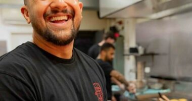 Chris, owner of Barry's Burgers in Adelaide