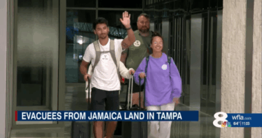'Long and difficult journey': Over 300 Americans evacuated from Jamaica arrive in Tampa