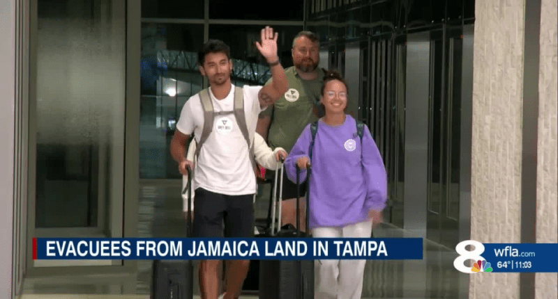 'Long and difficult journey': Over 300 Americans evacuated from Jamaica arrive in Tampa