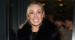 Amy Dowden wraps up warm as she arrives in Blackpool for Strictly