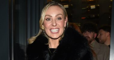 Amy Dowden wraps up warm as she arrives in Blackpool for Strictly