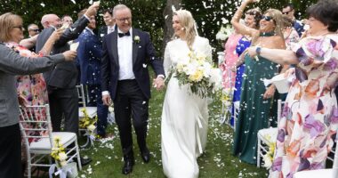 Anthony Albanese and Jodie Haydon are MARRIED in ceremony at The Lodge
