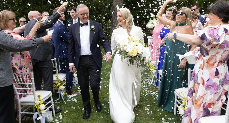 Anthony Albanese and Jodie Haydon are MARRIED in ceremony at The Lodge