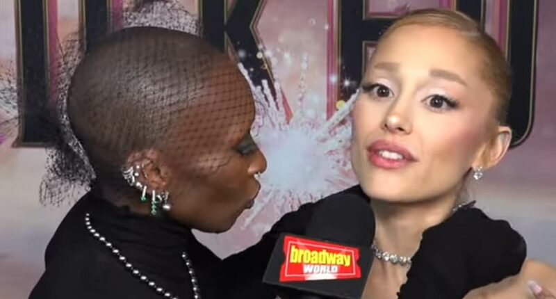 Ariana Grande and Cynthia Erivo cause stir with red carpet stunt