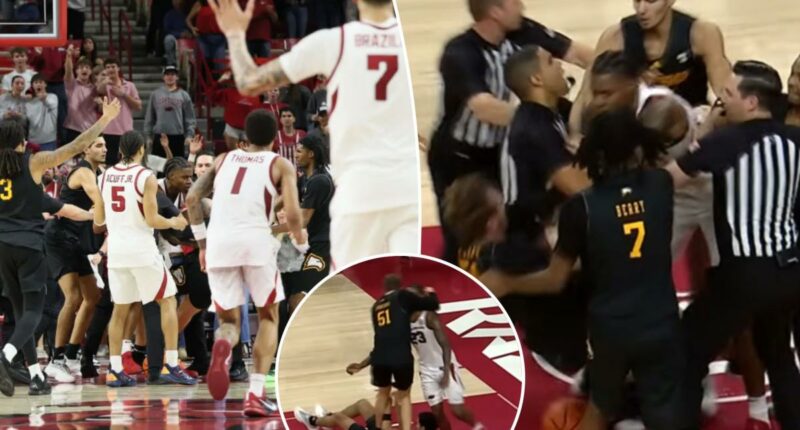 Arkansas-Winthrop brawl results in four ejections in crazy scene