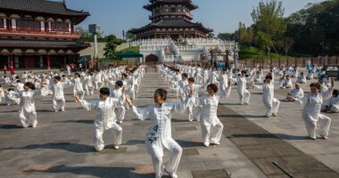 As videos of lithe Chinese pensioners go viral, experts reveal if ancient exercises are their secret - but simple - key to great ageing