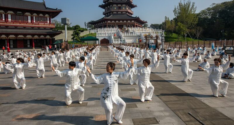 As videos of lithe Chinese pensioners go viral, experts reveal if ancient exercises are their secret - but simple - key to great ageing