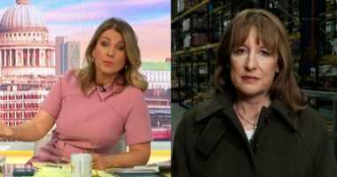 Awkward moment Susanna Reid left Rachel Reeves floundering