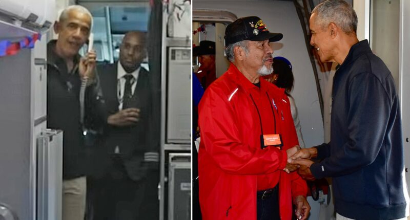 Barack Obama boards Honor Flight to DC in surprise veterans