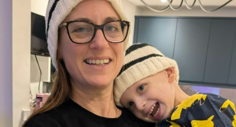 Boy, four, who started to walk 'a little big wobbly' is diagnosed with cancer just weeks before his mother