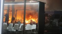COP30 climate talks descend into chaos as fire rips through pavilion