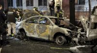 Car explodes into ball of fire on NYC street, injuring seven