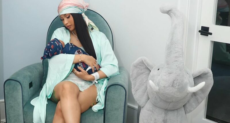 Cardi B reveals FIRST photos of newborn son with Stefon Diggs