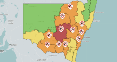 Catastrophic fire danger is forecast for the Lower Central West Plains on Wednesday 26 November 2025, due to forecast high temperatures, low humidities and strong winds, making conditions dangerous.
