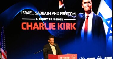 Charlie Kirk honored in Jerusalem as hundreds gather, including officials, clergy and Christians