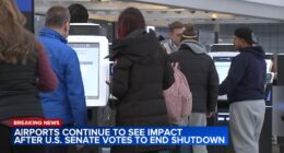 Chicago flights canceled today: More than 700 flights canceled at O'Hare, Midway airports amid Chicago snow, government shutdown