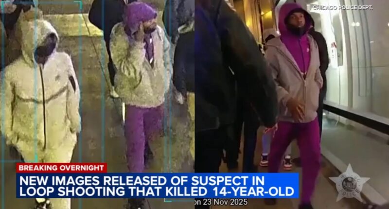 Chicago police releases surveillance video of suspect in Loop shooting that left teen Armani Floyd dead