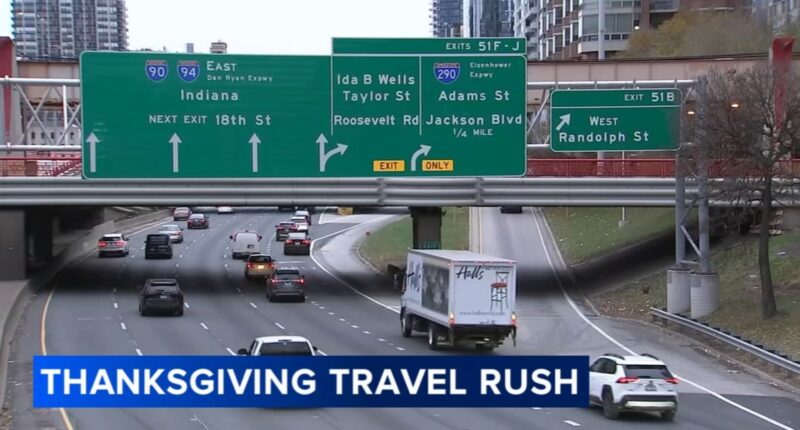 Chicago travel: Thanksgiving 2025 travel rush continues on roads, and at O'Hare, Midway airports Wednesday