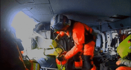 Coast Guard swoops in to save stranded sailors from sinking boat hundreds of miles off coast