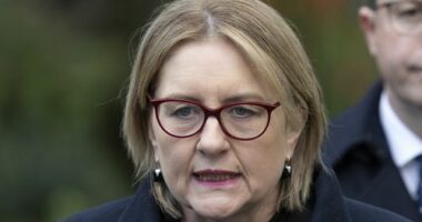 Premier Jacinta Allan and Anthony Carbines, Minister for Police hold a press conference.