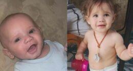 Toddlers Desmond and Maddison were staying with family friends at a duplex on Opal Street in Emerald when the blaze erupted at about 6.48am (7.48am AEDT) today.