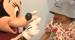Disney characters Minnie Mouse, Stitch visit patients at Lurie Children's Hospital in Chicago