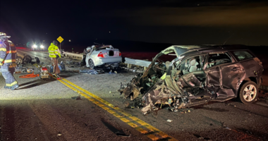 Driver of stolen car rolls into oncoming traffic on Colorado highway killing 5, including 3 children