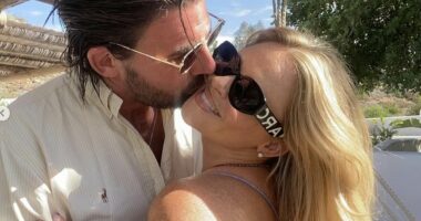 Emily Atack goes dress shopping as she prepares to wed Alistair Garner