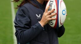 Emma Radacanu shared her Grand Slam experiences during a visit to the England rugby squad