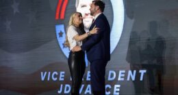 Erika Kirk reveals what Vance whispered in her ear during intimate hug