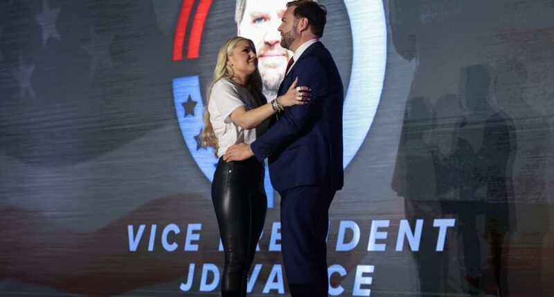 Erika Kirk reveals what Vance whispered in her ear during intimate hug