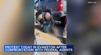 Evanston protest today: Police investigating after feds arrest 3 US citizens during immigration op at Asbury, Oakton, mayor says