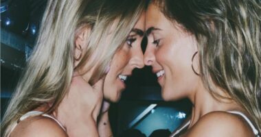 Ex-Arsenal and Man City star sparks women's football scandal as she uses intimate photoshoot with her Olympian girlfriend to reveal how relationship sparked before break-up with her ex