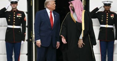 Extraordinary moment Trump DEFENDS Saudi crown prince