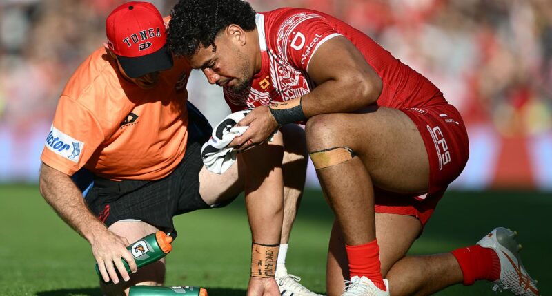 Family of footy star who underwent emergency brain surgery after suffering three head knocks on the pitch provide crucial update on his condition