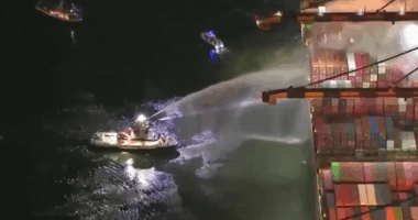 Fire on ship docked at Port of Los Angeles prompts evacuation of crew, officials say