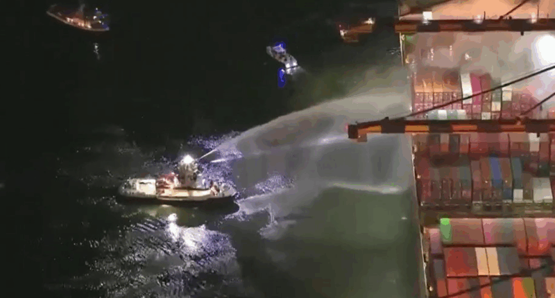 Fire on ship docked at Port of Los Angeles prompts evacuation of crew, officials say