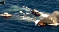 Florida boater rescues two people from vessel engulfed in flames off coast
